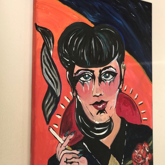 “Certainly” signed original acrylic painting - Picture 2 of 2